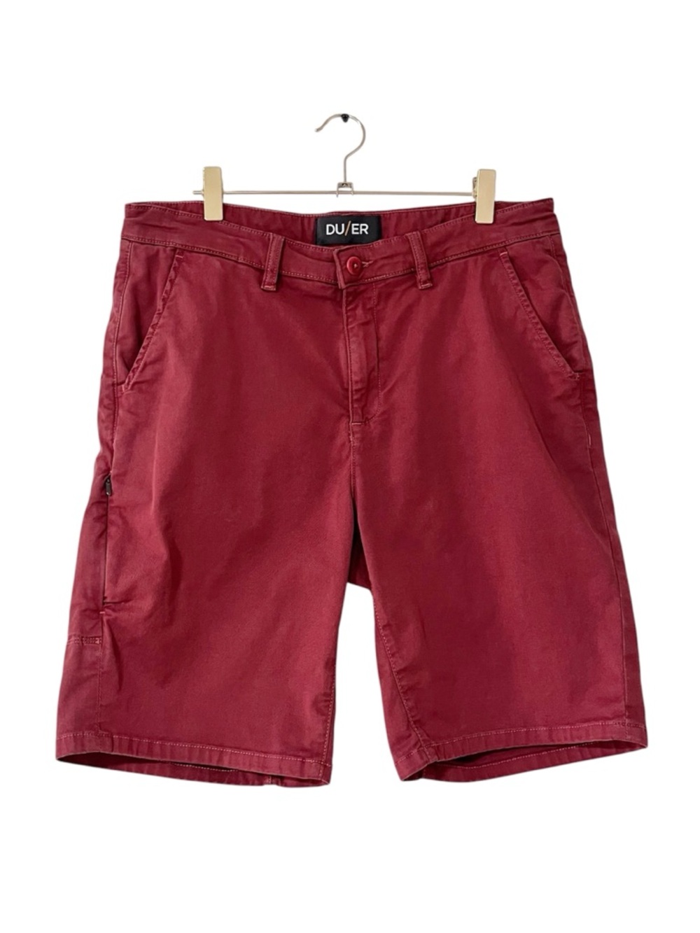 DU/ER Men's Live Lite Journey Shorts Size 32 Mahogany